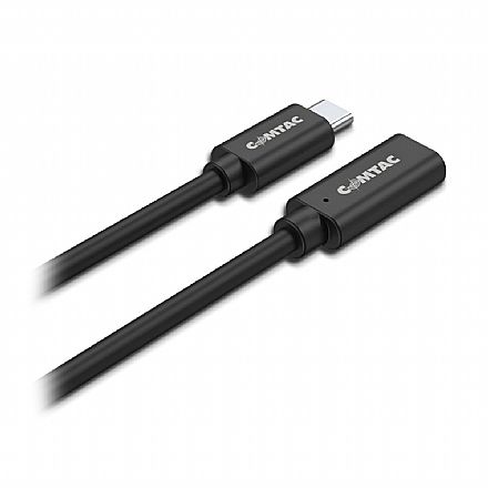 Cabo & Adaptador - Cabo Extensor USB-C - Ativo com Amplificador de Sinal - 10 Metros - Preto - Comtac 28129422