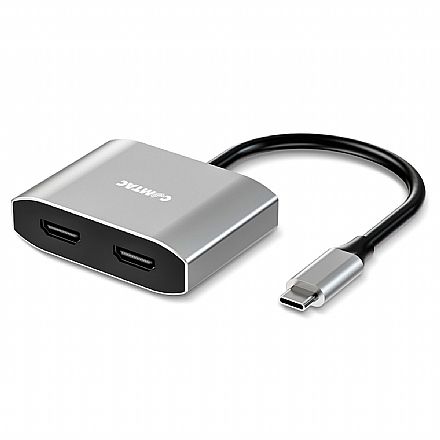 Cabo & Adaptador - Cabo Conversor USB-C para HDMI - 2 Portas HDMI - 4K - Comtac 20119483