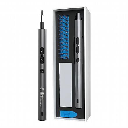 Ferramenta - Conjunto de Chave Elétrica de Alta Precisão 28 em 1 - Multifuncional - Philips, Fenda, Triangular, Estrela e Spanner - Alimentação USB-C