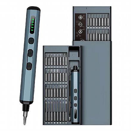 Conjunto de Chave Elétrica de Alta Precisão 68 em 1 - Multifuncional - Philips, Fenda, Torx, Hexagonal e Triângulo Ferramenta - Conjunto de Chave Elétrica de Alta Precisão 68 em 1 - Multifuncional - Philips, Fenda, Torx, Hexagonal e Triângulo