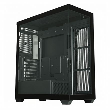 Gabinete - Gabinete Gamer Aquário K-Mex Torre Negra - Vidro Temperado - ATX - Preto - CG36DYRH001CB0X
