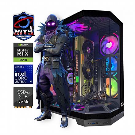 PC Gamer Bits Vortex 2025 - Intel Ultra 9 285k, 64GB, SSD 2TB NVMe, Vídeo GeForce RTX 5090 32GB - Windows 11 Professional Computador Gamer - PC Gamer Bits Vortex 2025 - Intel Ultra 9 285k, 64GB, SSD 2TB NVMe, Vídeo GeForce RTX 5090 32GB - Windows 11 Professional