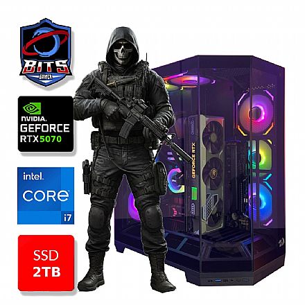PC Gamer Bits Vortex 2026 - Intel I7 14700F, 64GB, SSD 2TB NVMe, Vídeo GeForce RTX 5070 12GB - Windows 11 Professional Computador - PC Gamer Bits Vortex 2026 - Intel I7 14700F, 64GB, SSD 2TB NVMe, Vídeo GeForce RTX 5070 12GB - Windows 11 Professional