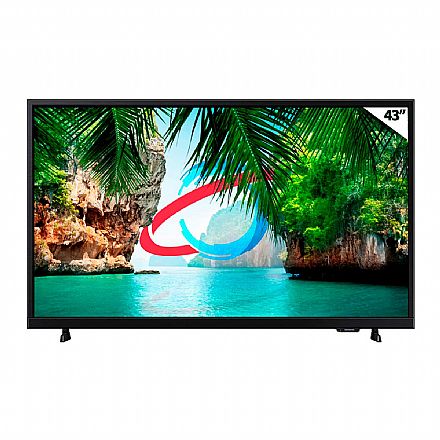 TV 43 TVs - TV 43" Samsung LS43F6000FGXZD - Smart TV - Full HD - HDR 10+ - Gaming Hub - Som 3D - Wi-Fi e Bluetooth - HDMI / USB