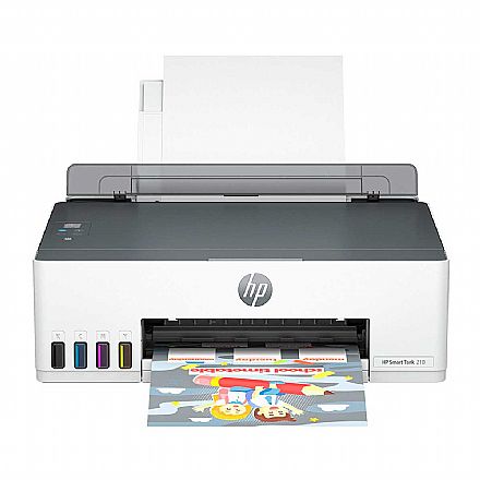 Impressora HP Smart Tank 210 Wireless - Duplex Frente e Verso - USB - Bivolt - Branco - 3D4L5A AK4 Impressora - Impressora HP Smart Tank 210 Wireless - Duplex Frente e Verso - USB - Bivolt - Branco - 3D4L5A AK4