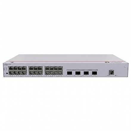 Switch 24 Portas Huawei eKit - Gigabit - 4 Slots SFP+ - Layer 2+ - Gerenciável - S310-24T4X Rede Switch - Switch 24 Portas Huawei eKit - Gigabit - 4 Slots SFP+ - Layer 2+ - Gerenciável - S310-24T4X