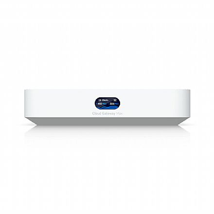 Roteador Load Balance Ubiquiti Cloud Gateway Max UCG-MAX - UniFi - 2,5 GbE - NVR com slot para SSD NVMe Roteador Load Balance - Roteador Load Balance Ubiquiti Cloud Gateway Max UCG-MAX - UniFi - 2,5 GbE - NVR com slot para SSD NVMe