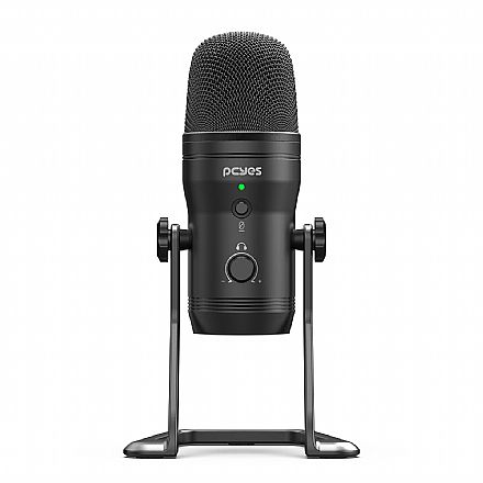 Acessorios de som - Microfone Gamer Pcyes Volaizer PRO - Padrão Cardioide - Condensador - com Suporte - PMCVP01