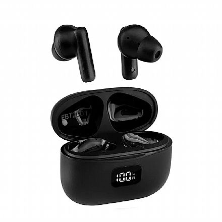 Fone de Ouvido - Fone de Ouvido Bluetooth Intra-Auricular Maxprint FBT2001 - TWS - Cancelamento de Ruído ANC - Preto