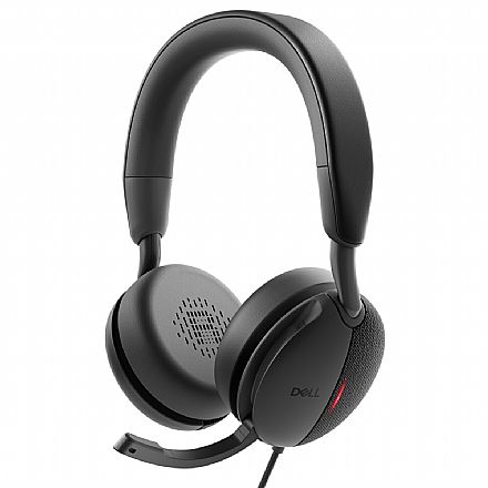 Fone de Ouvido - Headset Dell Pro Plus - Profissional - Conexão USB-C - Preto - WH5024-DWW