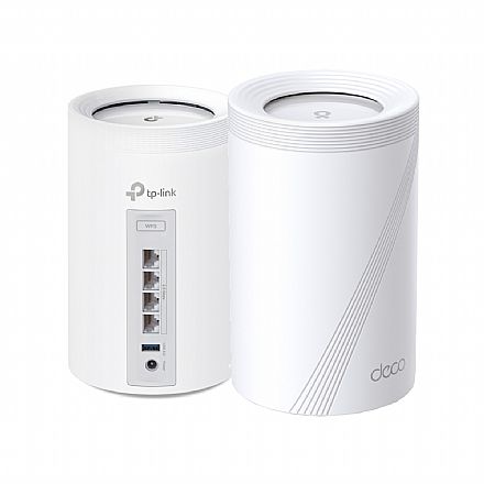 Roteador Wi-Fi TP-Link Deco BE65 BE11000 - Unidade - Tri-Band 11 Gbps - Mesh - Wi-Fi 7 - 4 Portas 2.5 Gbps - USB 3.0 Roteador, Repetidor & Acess Point - Roteador Wi-Fi TP-Link Deco BE65 BE11000 - Unidade - Tri-Band 11 Gbps - Mesh - Wi-Fi 7 - 4 Portas 2.5 Gbps - USB 3.0