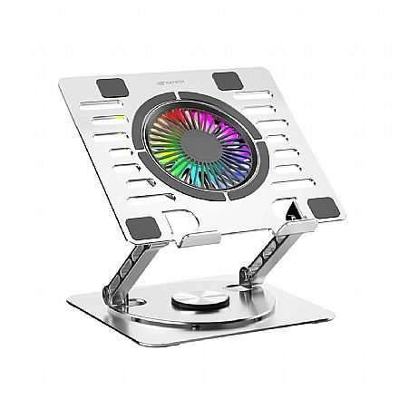 Notebook Acessórios - Suporte para Notebook C3Tech NBC-1000 - Iluminação RGB - Ventilador de 115mm - NBC-1000S