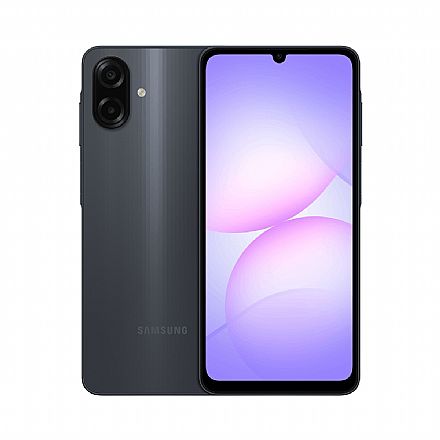 Smartphone Samsung Galaxy A07 - Tela 6.7 Smartphone - Smartphone Samsung Galaxy A07 - Tela 6.7" HD+, 128GB, 4GB RAM, Dual Chip, Câmera Dupla 50MP + Selfie 8MP, Octa Core - Preto - SM-A075/DS