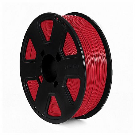 Filamento 3D - Filamento para Impressora 3D - PLA - Vermelho - 1Kg - 1,75mm - 3D Fila PLA331753