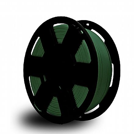 Filamento 3D - Filamento para Impressora 3D - PLA - Verde Militar - 1Kg - 1,75mm - 3D Fila PLA671753