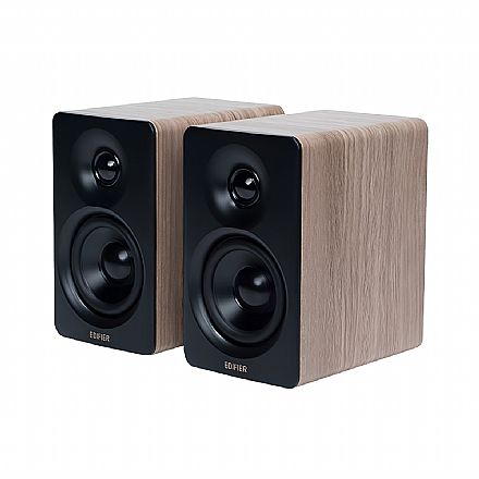 Caixa de Som - Caixa de Som Bluetooth Edifier M60 Classic OAK - 66W RMS - Bluetooth 5.3 - Codec LDAC - Madeira