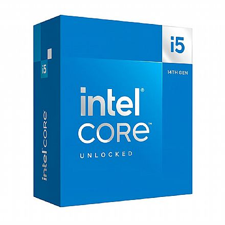Processador Intel - Intel® Core i5 14600K - LGA 1700 - 3.5GHz (Turbo 5.3GHz) - Cache 24MB - 14ª Geração - BX8071514600K