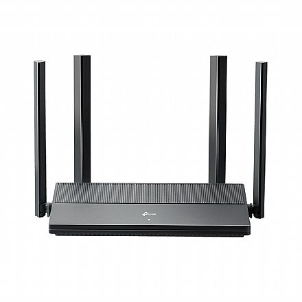 Roteador, Repetidor & Acess Point - Roteador Wi-Fi TP-Link AX1500 EX141 - Wi-Fi 6 - Gigabit - Dual Band - EasyMesh - 4 Antenas - MU-MIMO