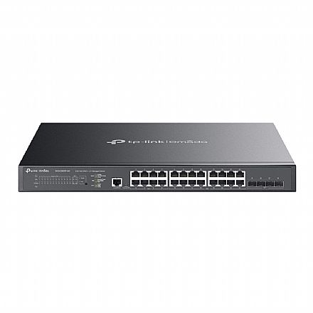 Switch 24 portas TP-Link SG-3428XPP-M2 - 2.5Gbps PoE+ - 8 portas PoE++ - 4 Slots 10Gbps SFP+ - Gerenciável L2+ Rede Switch - Switch 24 portas TP-Link SG-3428XPP-M2 - 2.5Gbps PoE+ - 8 portas PoE++ - 4 Slots 10Gbps SFP+ - Gerenciável L2+