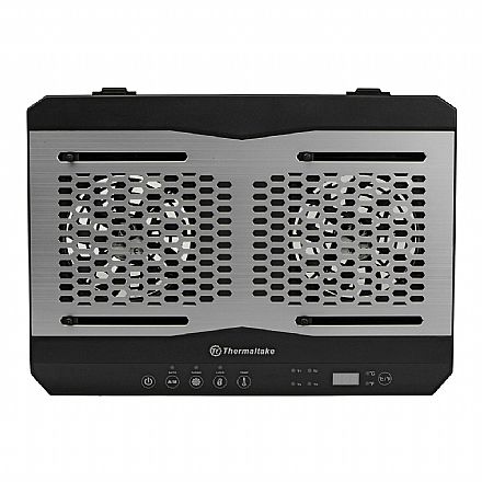 Suporte para Notebook Thermaltake Massive TM - até 17 Notebook Acessórios - Suporte para Notebook Thermaltake Massive TM - até 17" - 2 Coolers 120mm - CL-N002-PL12BL-A