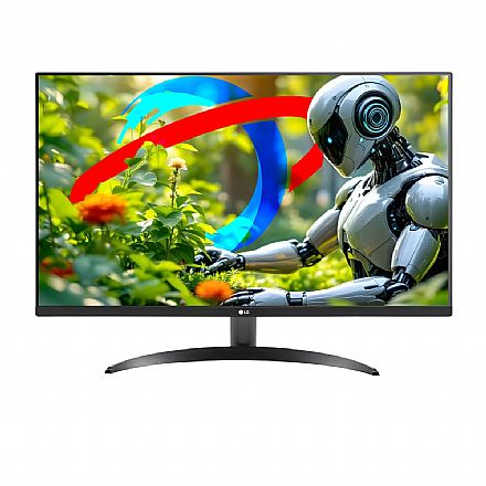 Monitor 32 Monitor - Monitor 32" LG UltraFine 32UR500K-B - 4K Ultra HD 3840x2160 - Painel VA - HDR - HDMI/DisplayPort