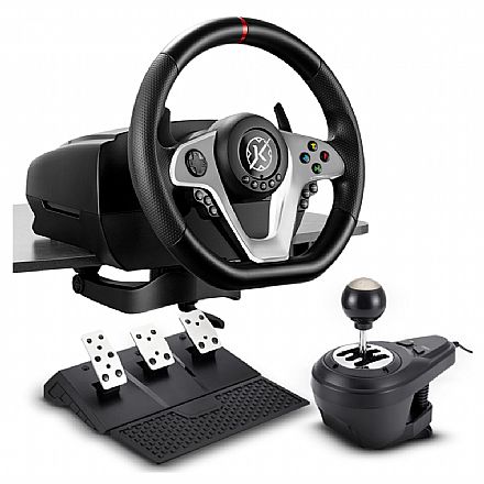 Volante Kalkan G500 Pro Racing - Para XBOX Series X, XBOX One e PC - com Pedal e Câmbio - Force Feedback - KLK00032 Joystick & Volante - Volante Kalkan G500 Pro Racing - Para XBOX Series X, XBOX One e PC - com Pedal e Câmbio - Force Feedback - KLK00032