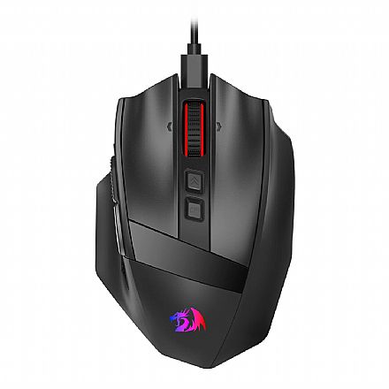 Mouse Gamer Redragon Rind - 16000dpi - RGB - Sensor PAW3333 - Preto - M813-RGB Mouse - Mouse Gamer Redragon Rind - 16000dpi - RGB - Sensor PAW3333 - Preto - M813-RGB