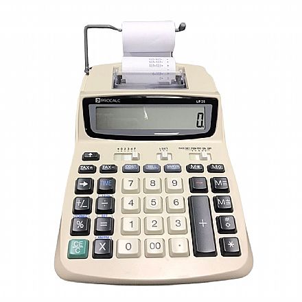 Calculadora Profissional Procalc - 12 digítos - Impressão Térmica - Branca - LP25 - Ideal para conferência de dados Suprimentos - Calculadora Profissional Procalc - 12 digítos - Impressão Térmica - Branca - LP25 - Ideal para conferência de dados