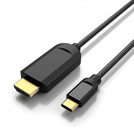 Cabo Conversor USB-C para HDMI - 4K - 1,8 metro - Lotus LT-562 Cabo & Adaptador - Cabo Conversor USB-C para HDMI - 4K - 1,8 metro - Lotus LT-562