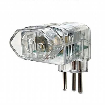 Protetor Contra Raios Elgin 2P+T - DPS - 10A - Bivolt - Transparente - 46RPS3010000 Iluminação & Elétricos - Protetor Contra Raios Elgin 2P+T - DPS - 10A - Bivolt - Transparente - 46RPS3010000