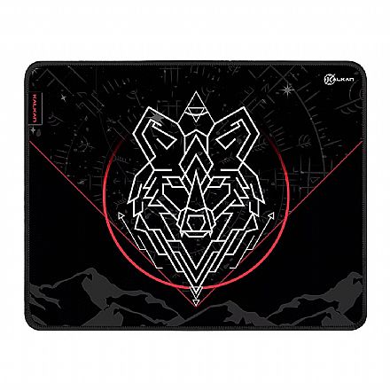 Mousepad Kalkan Lupus - Grande 500 x 400 x 4 mm - Preto - KLK00065 Mouse pad - Mousepad Kalkan Lupus - Grande 500 x 400 x 4 mm - Preto - KLK00065