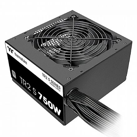 Fonte 750W Thermaltake TR2 S Series - PFC Ativo - 80 PLUS® - PS-TRS-0750NNFAWB-1 Fonte - Fonte 750W Thermaltake TR2 S Series - PFC Ativo - 80 PLUS® - PS-TRS-0750NNFAWB-1