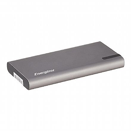 Power Bank Carregador Portátil Energizer Ultimate - Quick Charge - Power Delivery - 10000 mAh - USB e USB-C - Prata - UE10047PQ-GY Carregadores - Power Bank Carregador Portátil Energizer Ultimate - Quick Charge - Power Delivery - 10000 mAh - USB e USB-C - Prata - UE10047PQ-GY