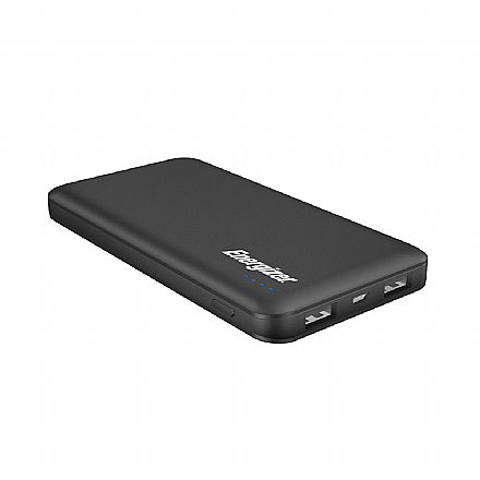 Power Bank Carregador Portátil Energizer UE10025QC-BK - 18W - Quick Charge - 10000mAh - USB - Preto Carregadores - Power Bank Carregador Portátil Energizer UE10025QC-BK - 18W - Quick Charge - 10000mAh - USB - Preto