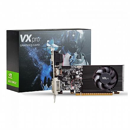 Placa de Vídeo GeForce GT 610LP 2GB GDDR3 64bits - VxPro - VXGT610LP-2GD3 Placa de Vídeo - Placa de Vídeo GeForce GT 610LP 2GB GDDR3 64bits - VxPro - VXGT610LP-2GD3