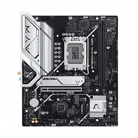 Placa Mãe Asus B760M AYW (LGA 1700 - DDR5 5333 O.C) - Chipset Intel B760 - Wi-Fi 6 - 2 Slots M.2 - Micro ATX Placa Mãe para Intel - Placa Mãe Asus B760M AYW (LGA 1700 - DDR5 5333 O.C) - Chipset Intel B760 - Wi-Fi 6 - 2 Slots M.2 - Micro ATX