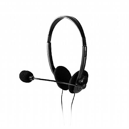 Headset Maxprint Standard - Conector P2 - Preto - 602314 Fone de Ouvido - Headset Maxprint Standard - Conector P2 - Preto - 602314