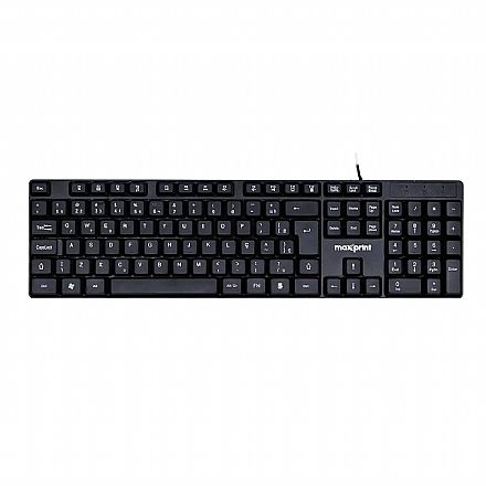 Teclado USB Maxprint OfficeEasy - ABNT2 - Preto - 60000153 Teclado - Teclado USB Maxprint OfficeEasy - ABNT2 - Preto - 60000153