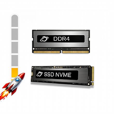 Kit Upgrade - Kit Upgrade Notebook Essencial - SSD 2TB M.2 + Memória 8GB DDR4 - Aumento da velocidade Notebook em até 10x