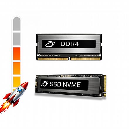 Kit Upgrade - Kit Upgrade Notebook Performance - SSD 2TB M.2 + Memória 16GB DDR4 - Aumento da velocidade Notebook em até 10x