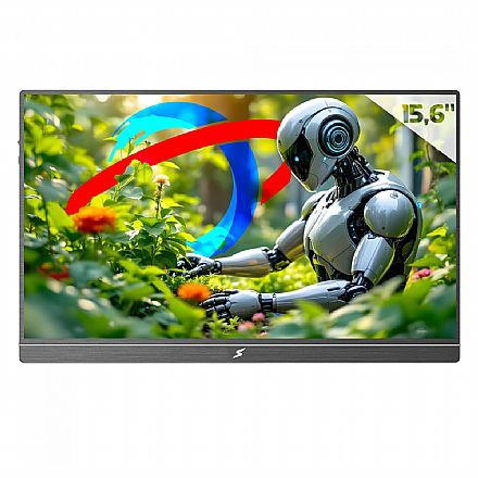 Monitor Portátil 15.6 Monitor - Monitor Portátil 15.6" SuperFrame Preview V2 - Full HD - Painel IPS - 100% sRGB - Mini-HDMI / USB-C