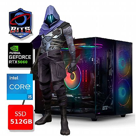 PC Gamer Bits 2026 - Intel i5 12400F, 16GB, SSD 512GB NVMe, GeForce RTX 5060 8GB - Windows 11 Professional Computador - PC Gamer Bits 2026 - Intel i5 12400F, 16GB, SSD 512GB NVMe, GeForce RTX 5060 8GB - Windows 11 Professional