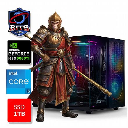 PC Gamer Bits 2026 - Intel i5 12400F, 16GB, SSD 1TB NVMe, GeForce RTX 5060 Ti 8GB - Windows 11 Professional Computador - PC Gamer Bits 2026 - Intel i5 12400F, 16GB, SSD 1TB NVMe, GeForce RTX 5060 Ti 8GB - Windows 11 Professional