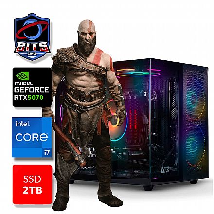 PC Gamer Bits 2026 - Intel i7 12700F, 32GB, SSD 2TB NVMe, Vídeo GeForce RTX 5070 12GB - Windows 11 Professional Computador - PC Gamer Bits 2026 - Intel i7 12700F, 32GB, SSD 2TB NVMe, Vídeo GeForce RTX 5070 12GB - Windows 11 Professional
