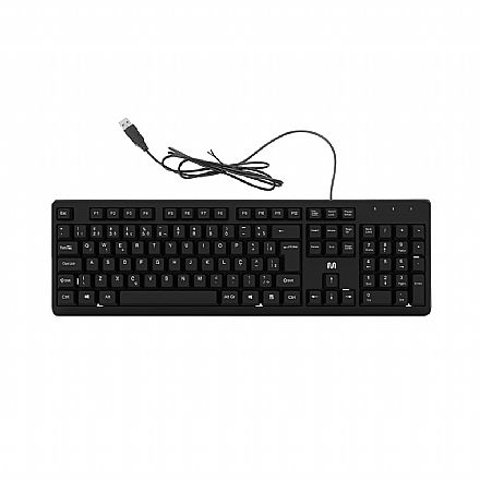 Teclado USB Multilaser TF600 - ABNT2 - Preto - TC600 Teclado - Teclado USB Multilaser TF600 - ABNT2 - Preto - TC600