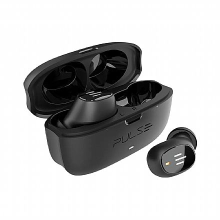 Fone de Ouvido Bluetooth Earbud Multilaser Pulse WB300 - TWS - Até 24h Reprodução - Preto - PH436 Fone de Ouvido - Fone de Ouvido Bluetooth Earbud Multilaser Pulse WB300 - TWS - Até 24h Reprodução - Preto - PH436