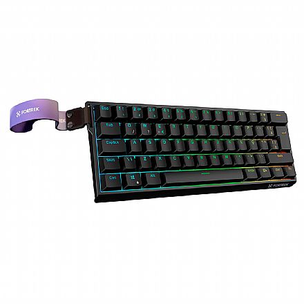 Teclado Magnetico Gamer Fortrek Ora PRO - ABNT1 - RGB - Switch LEOBOG - Formato 60% - Preto - 86958 Teclado - Teclado Magnetico Gamer Fortrek Ora PRO - ABNT1 - RGB - Switch LEOBOG - Formato 60% - Preto - 86958