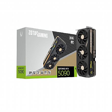 Placa de Vídeo - Placa de Vídeo GeForce RTX 5090 32GB GDDR7 512bits - Solid OC - DLSS 4 - Ray Tracing - Zotac Gaming ZT-B50900J-10A