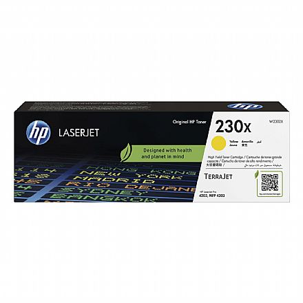 Toner compatível HP W2302X 230X Amarelo - Para HP Laser 4203cdn, 4203dn, 4203dw, 4303dw, 4303fdn, 4303fdw Toner - Toner compatível HP W2302X 230X Amarelo - Para HP Laser 4203cdn, 4203dn, 4203dw, 4303dw, 4303fdn, 4303fdw