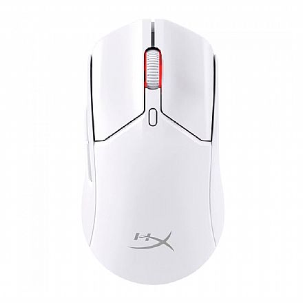 Mouse Gamer sem Fio HyperX Pulsefire Haste 2 - 2.4GHz e Bluetooth - 26.000dpi - Sensor HyperX 26K - 6 Botões - RGB - Branco - 6N0A9AA Mouse - Mouse Gamer sem Fio HyperX Pulsefire Haste 2 - 2.4GHz e Bluetooth - 26.000dpi - Sensor HyperX 26K - 6 Botões - RGB - Branco - 6N0A9AA